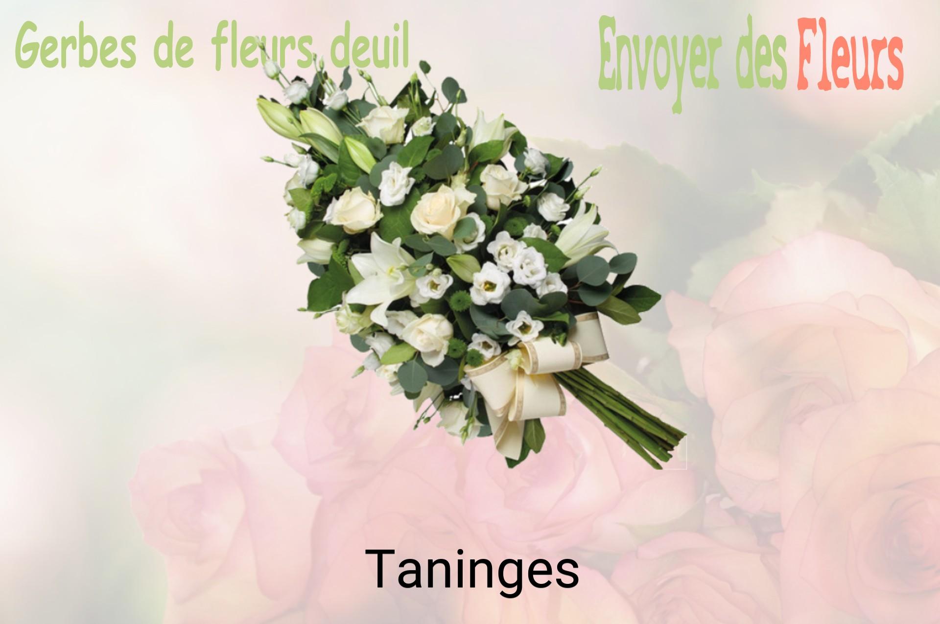 Gerbe de fleurs de deuil livrée à Taninges